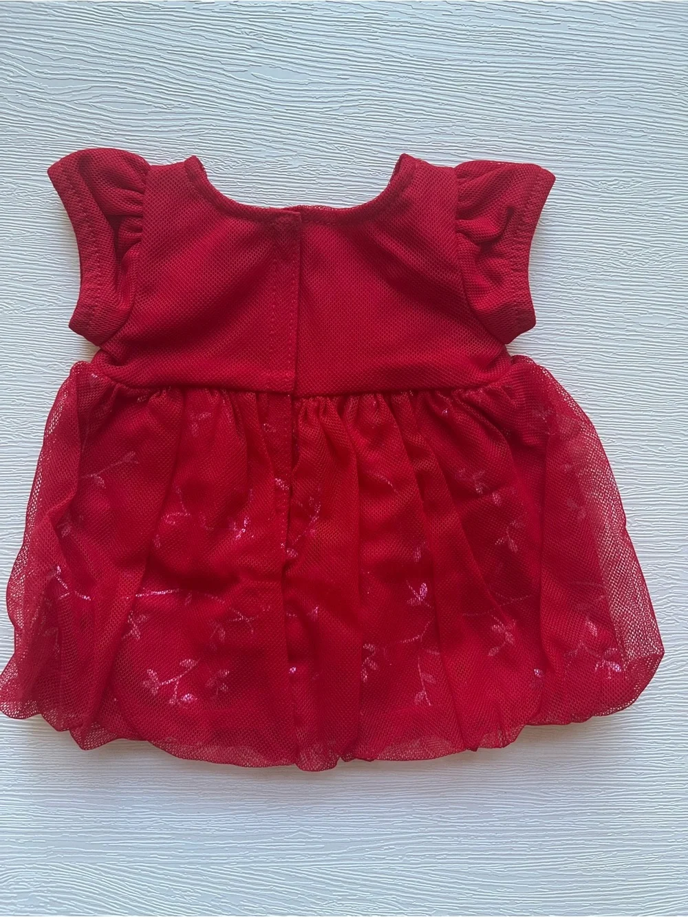 American Girl NIB Bitty Baby Red Party Dress Twinkle Party Outfit